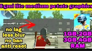 PUBG LITE LAG FIX🔥MEDIUM 🥔POTATO GRAPHICS+60fps|| 100%LAG FIX GURANTEE BGMI LITE
