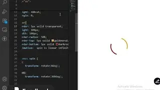 How to Make Animated Loading Spinner in just 2 Minutes 🔥 