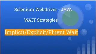 Selenium WebDriver|JAVA|Wait Strategies|Tutorial#21