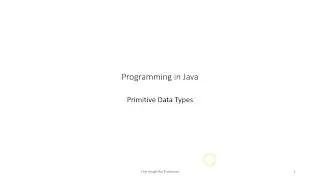 Java Primitive Data Types