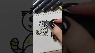РИСУЮ КОТА ИЗ ЦИФР / КАК НАРИСОВАТЬ ИЗ ЦИФР 