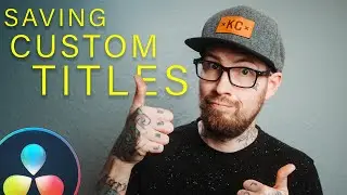How to SAVE custom TITLES in DaVinci Resolve 16