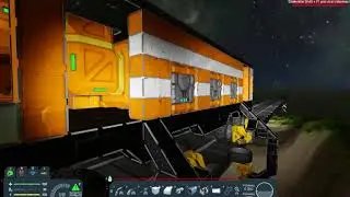 Space Engineers S1E10 Tunnel drilling and track construction 1