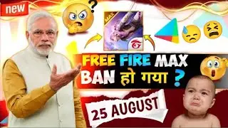 Narendra Modi BAN Free Fire Max😩 - Free Fire || Free Fire Ban in INDIA😭