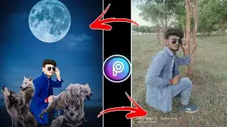 Animal lover photo Editing PicsArt | Wolf Capcept photo Editting Tutorial - Chintu Editz