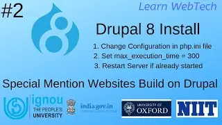 Installation of drupal 8 #2| drupal 8 installation
