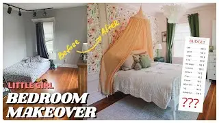 Single mom little girl bedroom makeover | If Only April