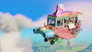 "Sky Van" Pastry Shop. Процесс создания 3d-сцены