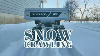 Volvo A40G snow crawling