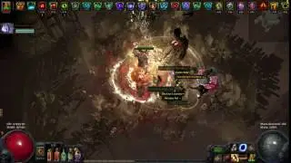 Path of Exile: 300k Earthquake versus Excavation boss