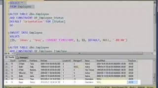 SQL 2012 Default Constraints Lab 1.3