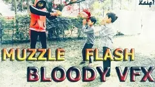 After Effect VFX Gun Muzzle Flash (with blood hits)