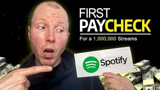 My First Spotify Paycheck For a 1,000,000 Streams!
