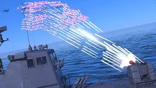 A-10 Warthog/Thunderbolt in Action vs NAVAL Anti-Air VULCAN 20MM