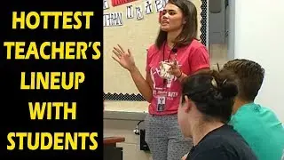 Teacher's Lineup With Students / Hottest Teacher's Lineup With Students