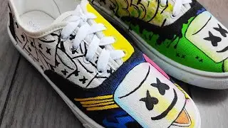 INCREDIBLE MARSHMELLO SNEAKERS HAND PAINTED