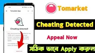 Tomarket Cheating Detected 😭 Tomarket appeal Now   | সঠিক ভাবে Appeal করুন | Cheating Detected Solve
