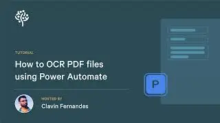 How to OCR PDF files using Power Automate