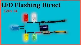 220v Colourful LED Blinker || 220v RGB  LED Flasher Circuit