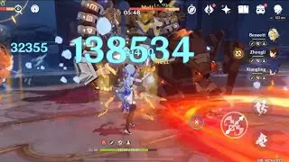 Ganyu Aquasimulacra test charge attack