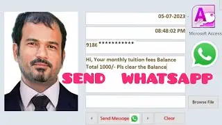 send whatsapp message from ms access 2007 or earlier version