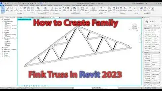 How to Create Family-Fink Truss in Revit 2023