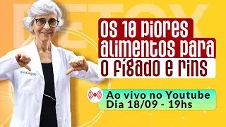 Os 10 piores alimentos para o fígado e rins