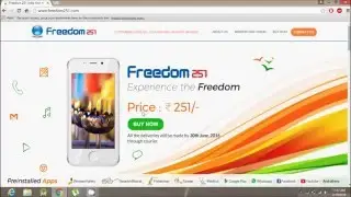 How to fix a Freedom 251 website crash 2016 and How to book a freedom 251 mobile .......