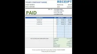 How to create an invoice in Excel + free template for download