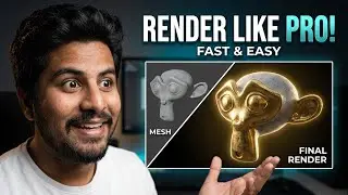 How To Add Materials and RENDER in Blender | Blender Basics Part 05