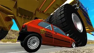 Belaz 75710 Heavy Car Destruction #6 BeamNG Drive