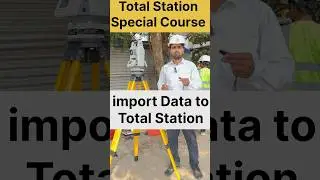 Total Station Data Transfer | import Export   data | 