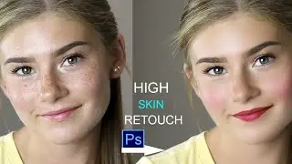 How to skin retouching Flawlessy with frequency separation/ Photoshop tutorial