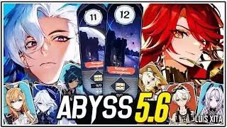 Nuevo Abismo 5.6 ⭐ 11 y 12 • NEUVILLETTE Permafrost ❄ MAVUIKA MELT 🔥 ༄ Abyss Genshin JUNIO 2025