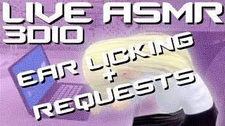 [ASMR/3Dio] Live Ear Licking #2 | Very professional streamer licks your ears live on the internet.