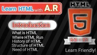 Introduction of HTML #VID -01