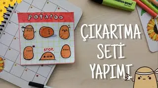 🥔Çıkartma Seti Yapımı🥔DIY Sticker Set🥔Ebrar Yazıcı