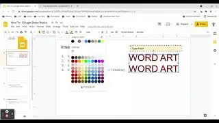 Inserting Objects: Google Slides