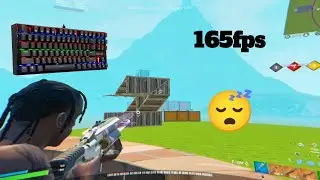 Chill keyboard ASMR fortnite😴 (satisfying keyboard sounds )☁️ fortnite ASMR keyboard sounds 165fps