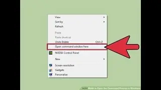 How to Enable “Open Command Window Here” Option in Context Menu in Windows 10 , 8.1 , 8 and 7