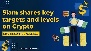 Siam shares key targets and levels on Crypto - Recorded 25th May 23 - Levels still valid...