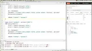 REST server using python Flask