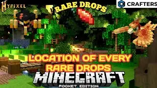 LOCATION OF EVERY RARE DROPS IN CRAFTERSMC SKYBLOCK #craftersmc #hypixelskyblock #fakepixelskyblock