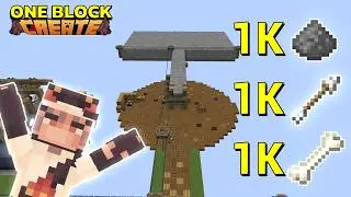 I Built a MOB FARM in CREATE ONE BLOCK