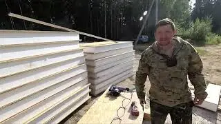 Пристройка к дому 4 на 11 из сип панелей