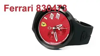 Ferrari 830473 FXX Red Dial Black Silicone Mens Watch