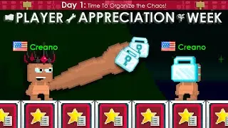 NOOB CROWN OF CHAOS + FAVORITED ITEMS (PAW DAY 1) | Growtopia