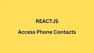 ReactJs Access Contacts Details Using Navigator API # javascript #reactjs #nextjs