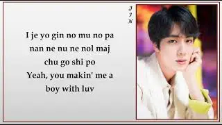 BTS (방탄소년단) - Boy With Luv (작은 것들을 위한 시) ft. Halsey (Easy Lyrics)
