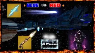 🔵10 vs 10🔴 Capture The Flag in space 126 Weapons The Station 2512-1401-3068